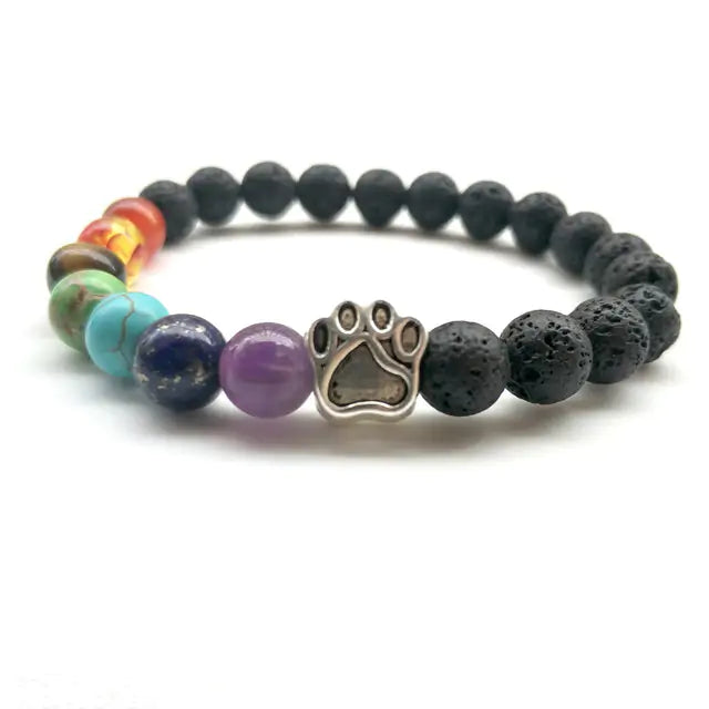 Pet Luxe Market™ Pet Footprint Stone Bracelet - Pet Luxe Market