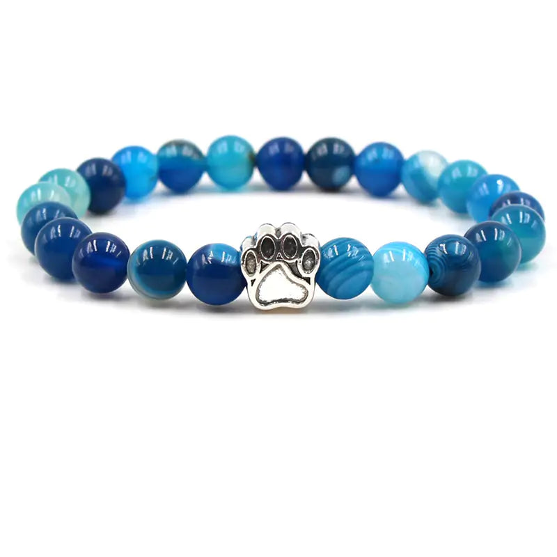 Pet Luxe Market™ Pet Footprint Stone Bracelet - Pet Luxe Market