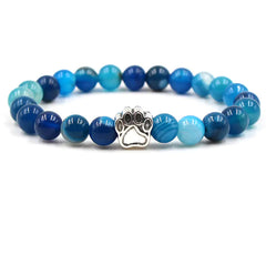 Pet Luxe Market™ Pet Footprint Stone Bracelet - Pet Luxe Market